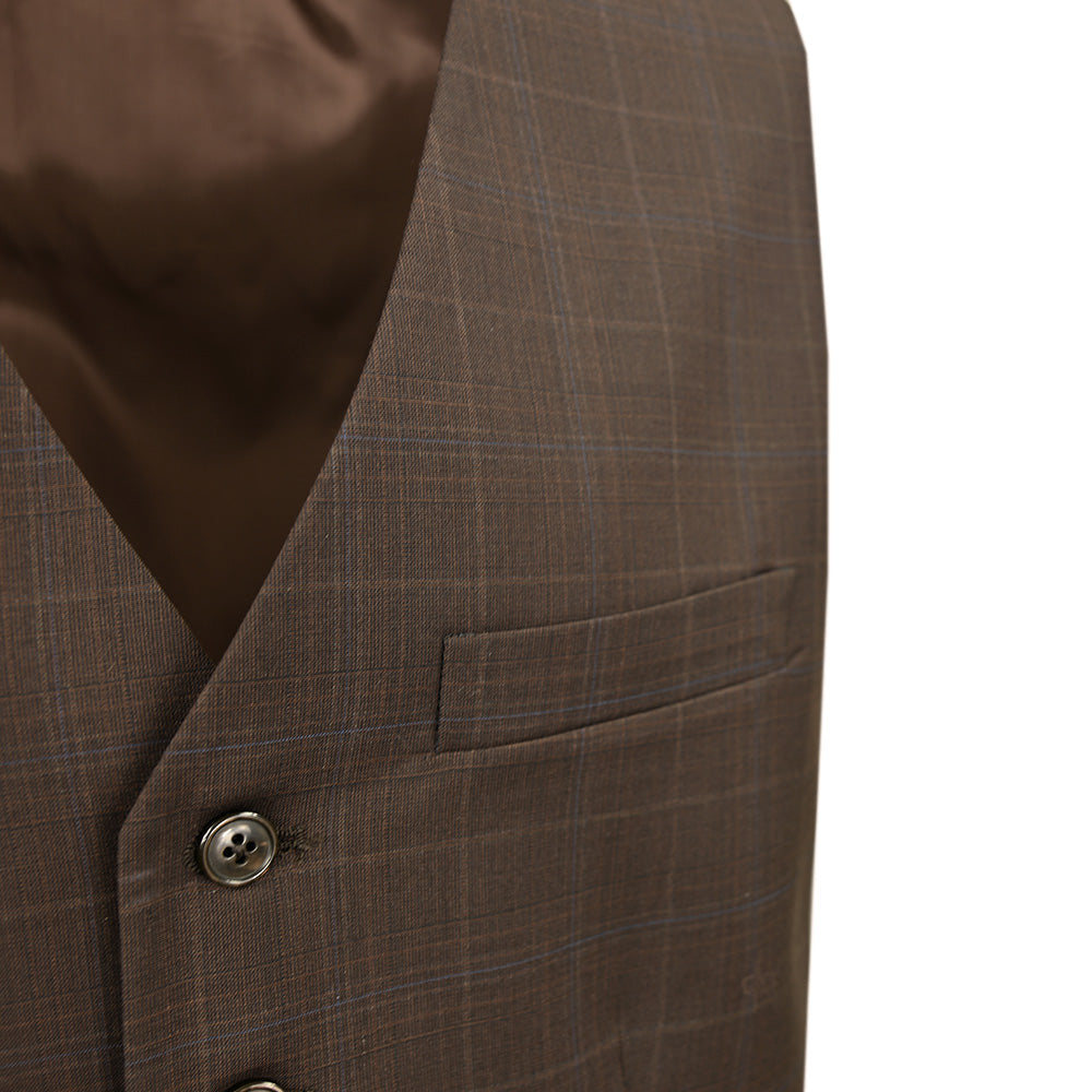 Brown checked waistcoat | Posillipo 1930