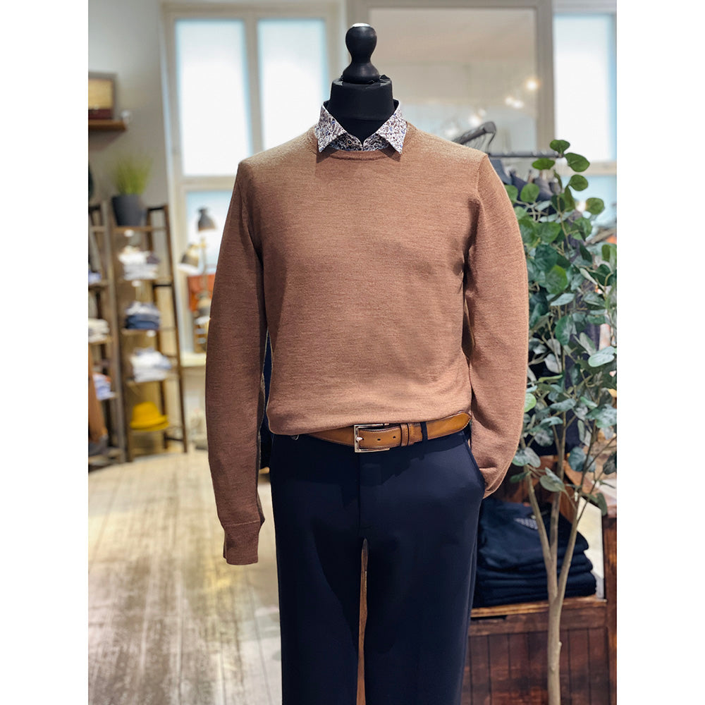 Brown merino wool sweater⎪ Luca ⎪ Leonardo