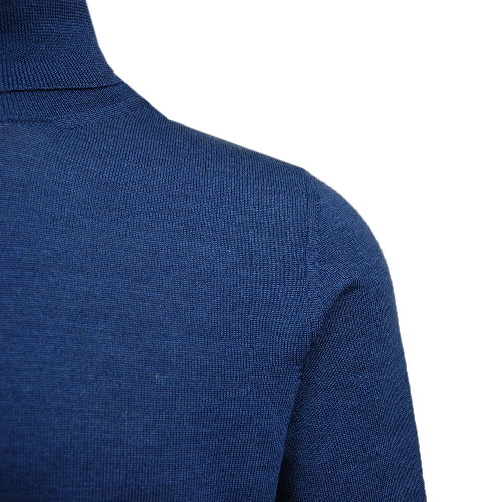 Blue merino wool turtleneck sweater⎪ Orlando ⎪ Leonardo