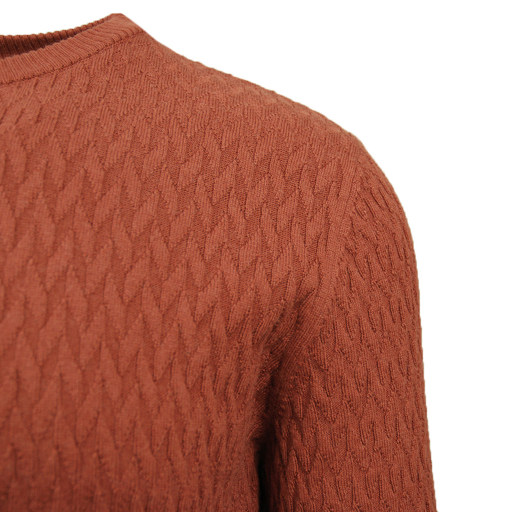 Rust orange cotton / cashmere sweater⎪ Aldo ⎪ Leonardo