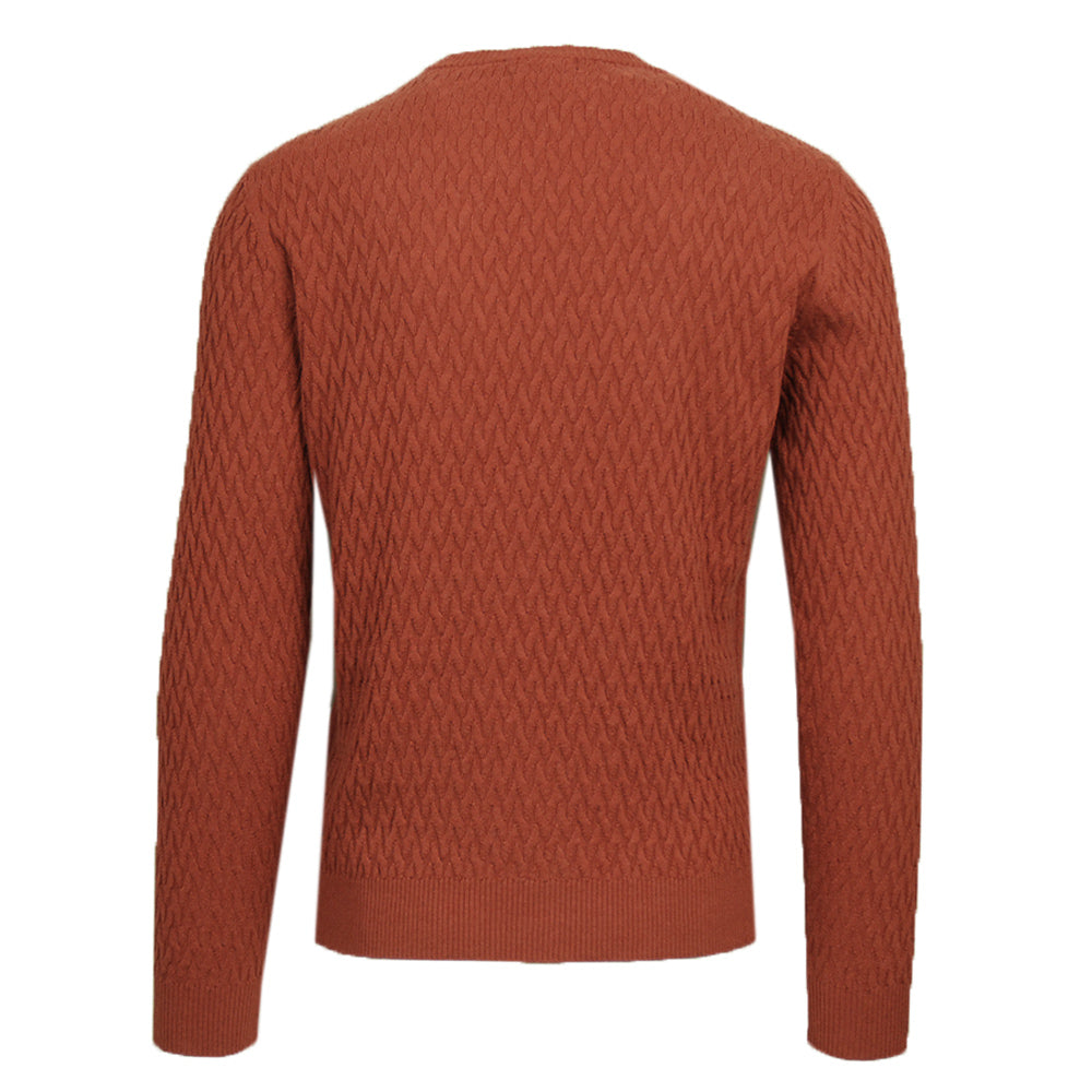 Rust orange cotton / cashmere sweater⎪ Aldo ⎪ Leonardo