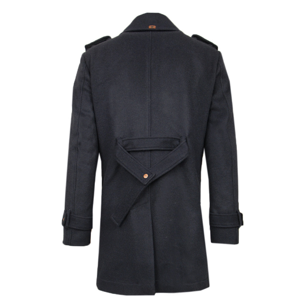 Dark blue wool coat Redford⎪Reykjavik District