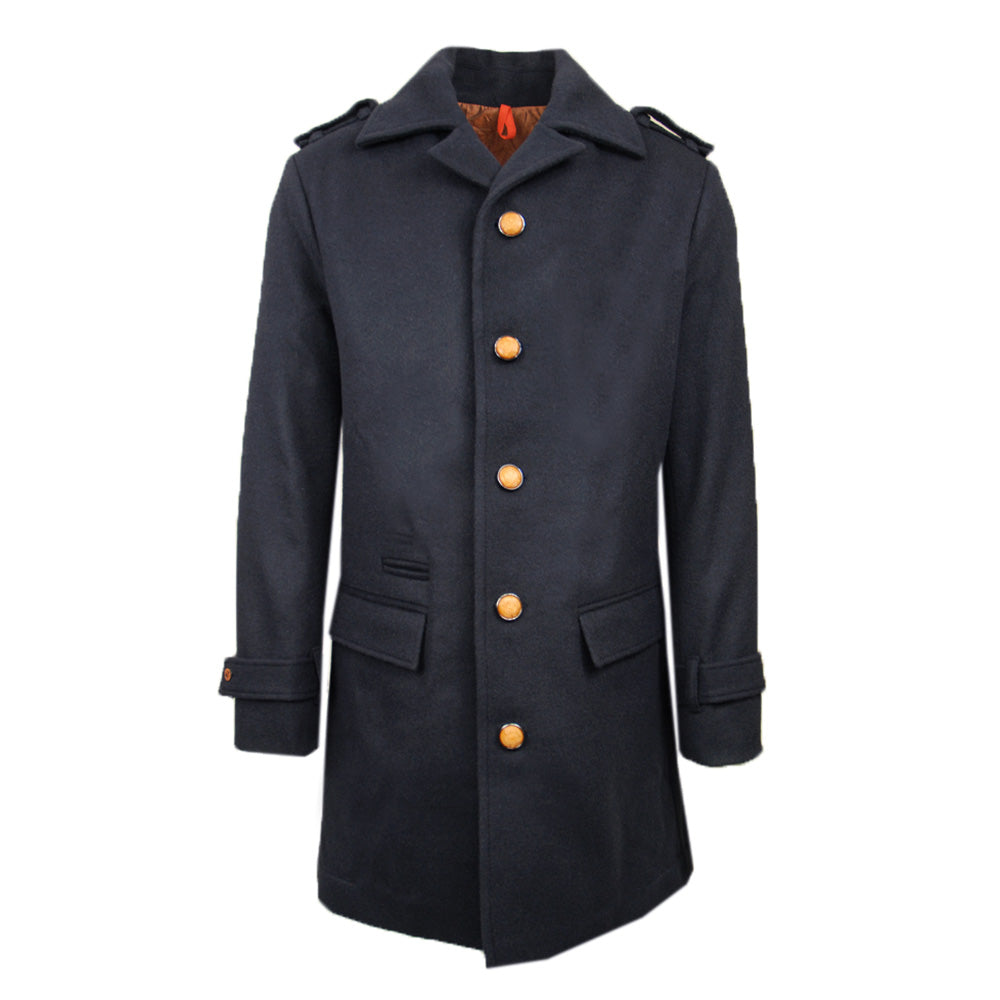 Dark blue wool coat Redford⎪Reykjavik District