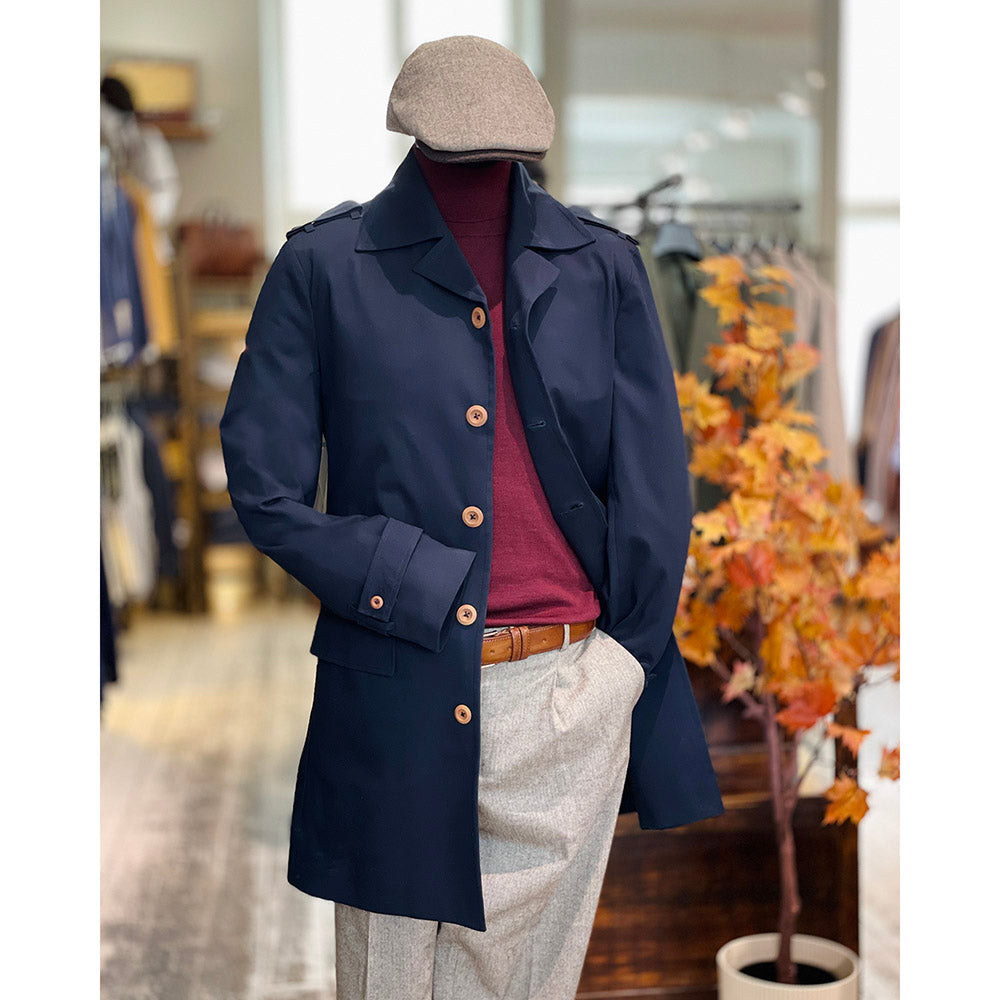 Dark navy mid-season jacket | Redford | Reykjavik District
