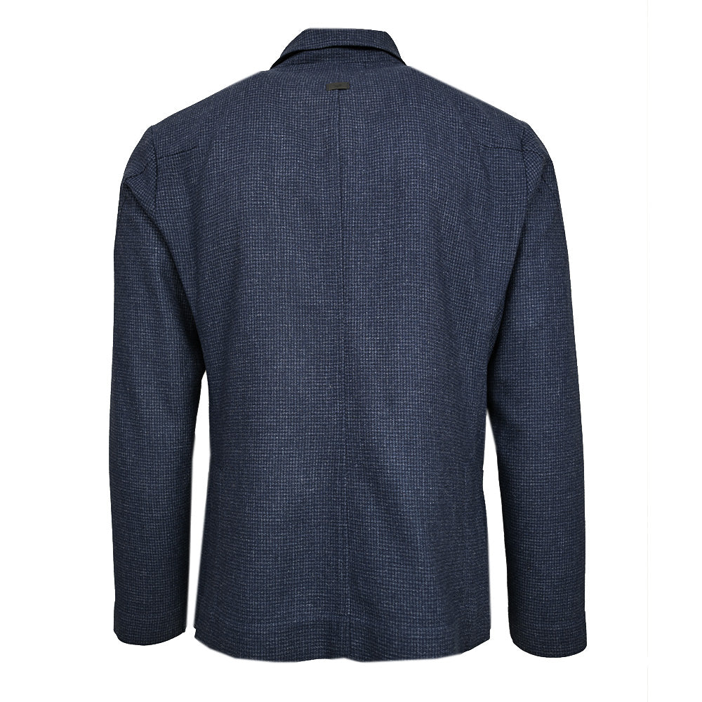 Dunkelblauer Mantel mit Hahnentrittmuster⎪ Ringo⎪ Reykjavik District