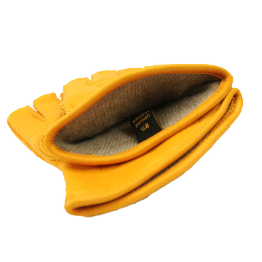 Keltaiset peurannahkahanskat ⎪ Leone ⎪ Parisi Gloves