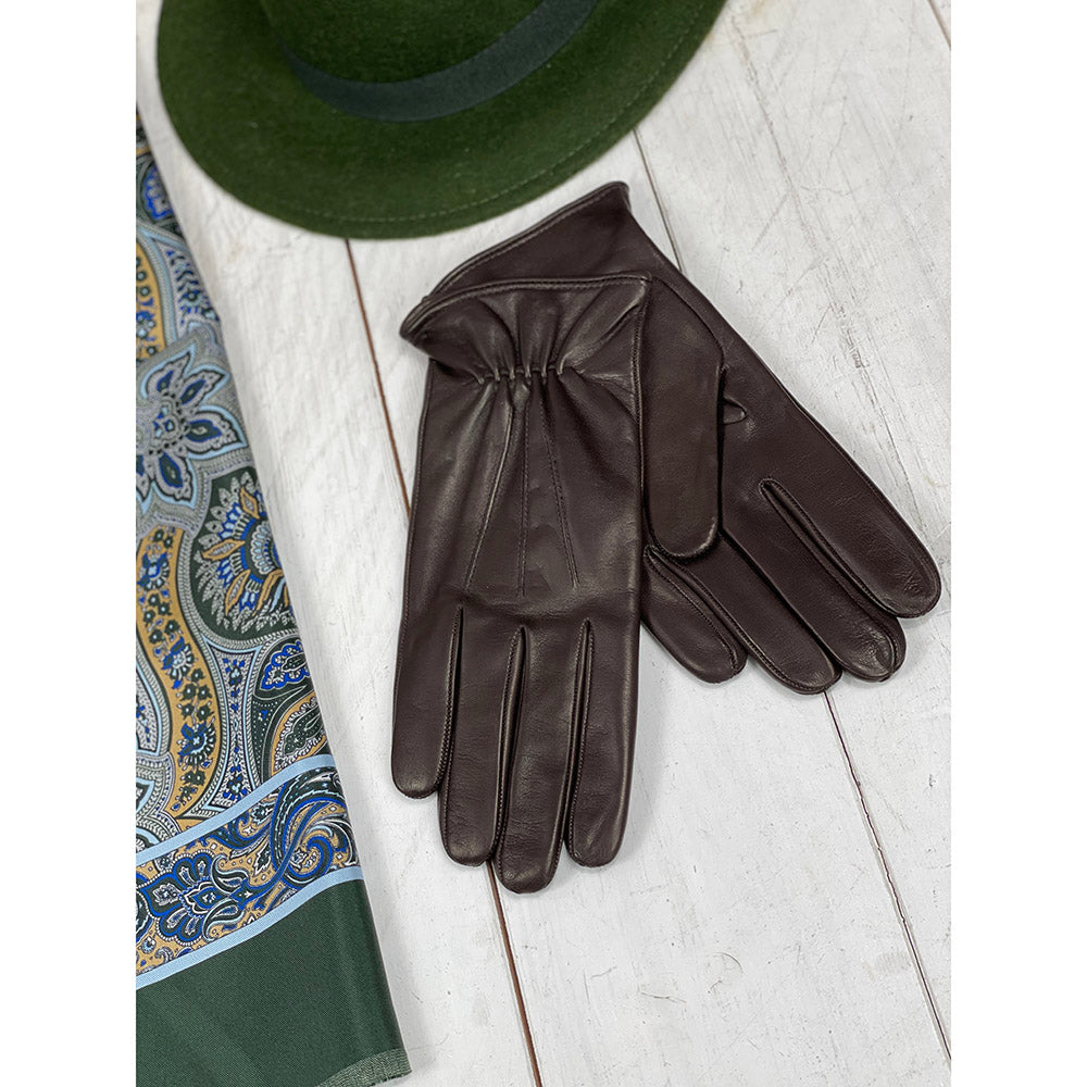 Tummanruskeat nahkahanskat ⎪ Klassisch Omero ⎪ Parisi Gloves