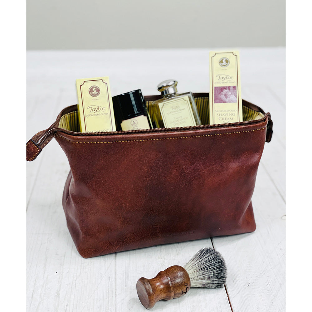 Große Ledertoilettentasche ⎪ Tuscany Leather