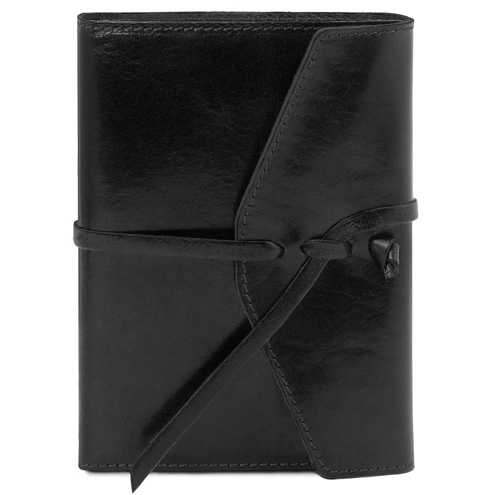 Svart läderanteckningsbok ⎪ Tuscany Leather