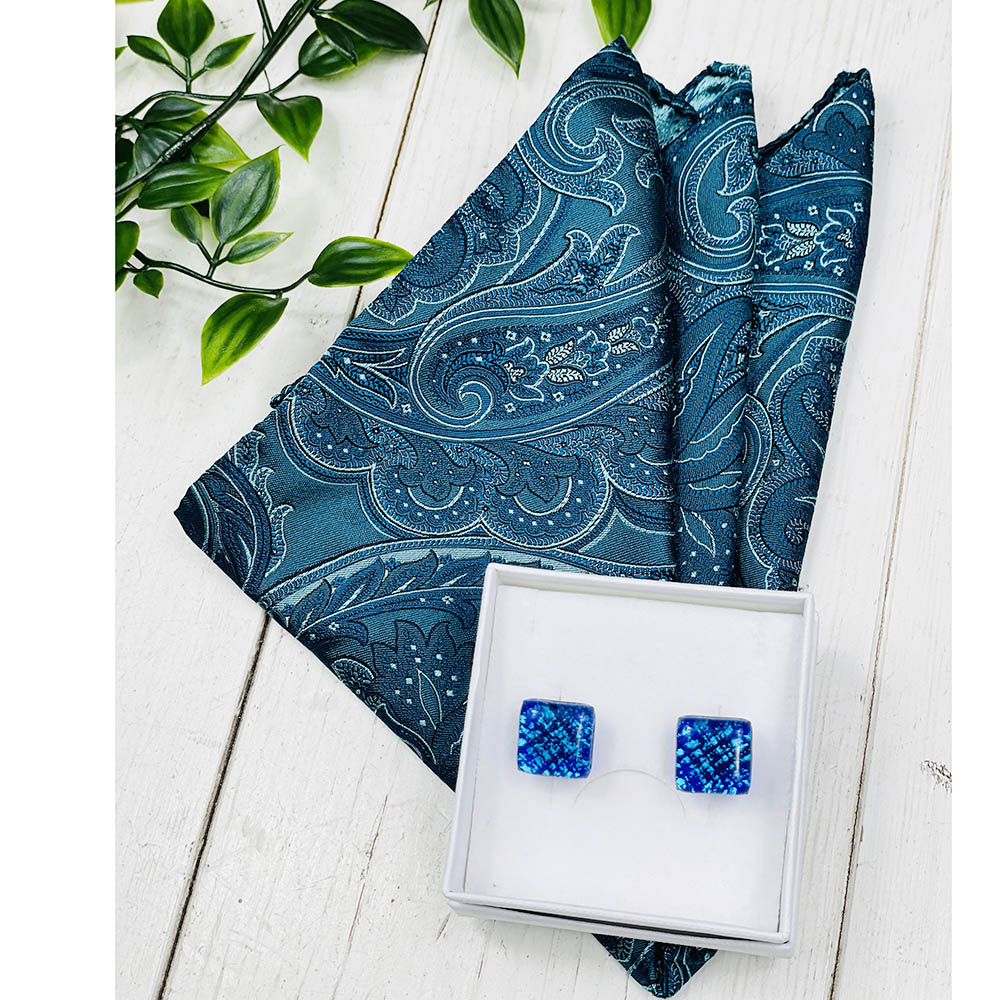 Blue cufflinks⎪ Tinti Matteo Venice
