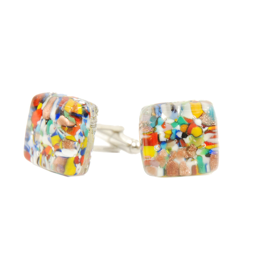 Värikkäät lasiset kalvosinnapit⎪ Tinti Matteo Venice