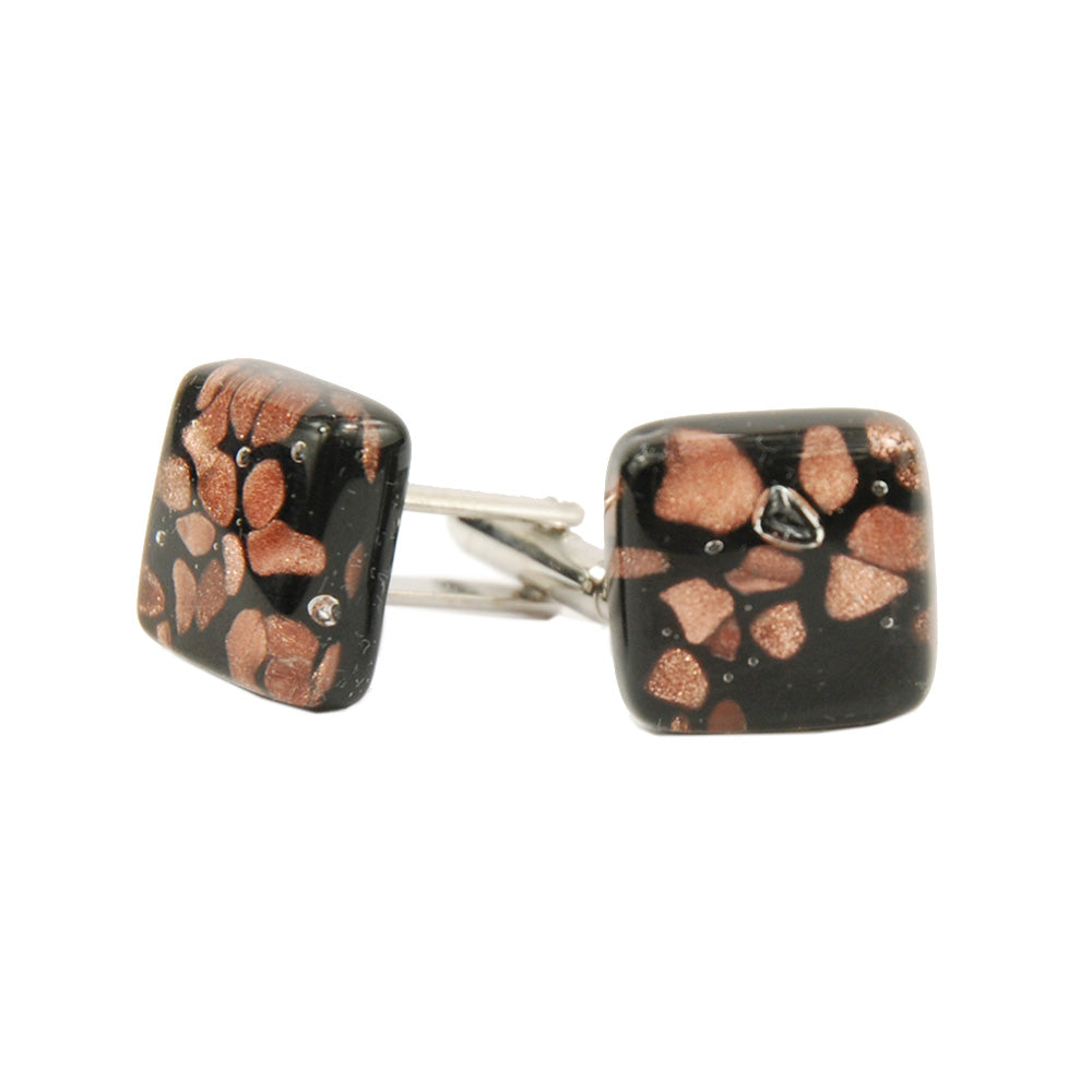 Decorative Black Cufflinks⎪ Tinti Matteo Venice
