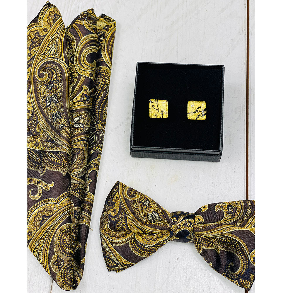 Gold Decorative Cufflinks ⎪ Tinti Matteo Venice