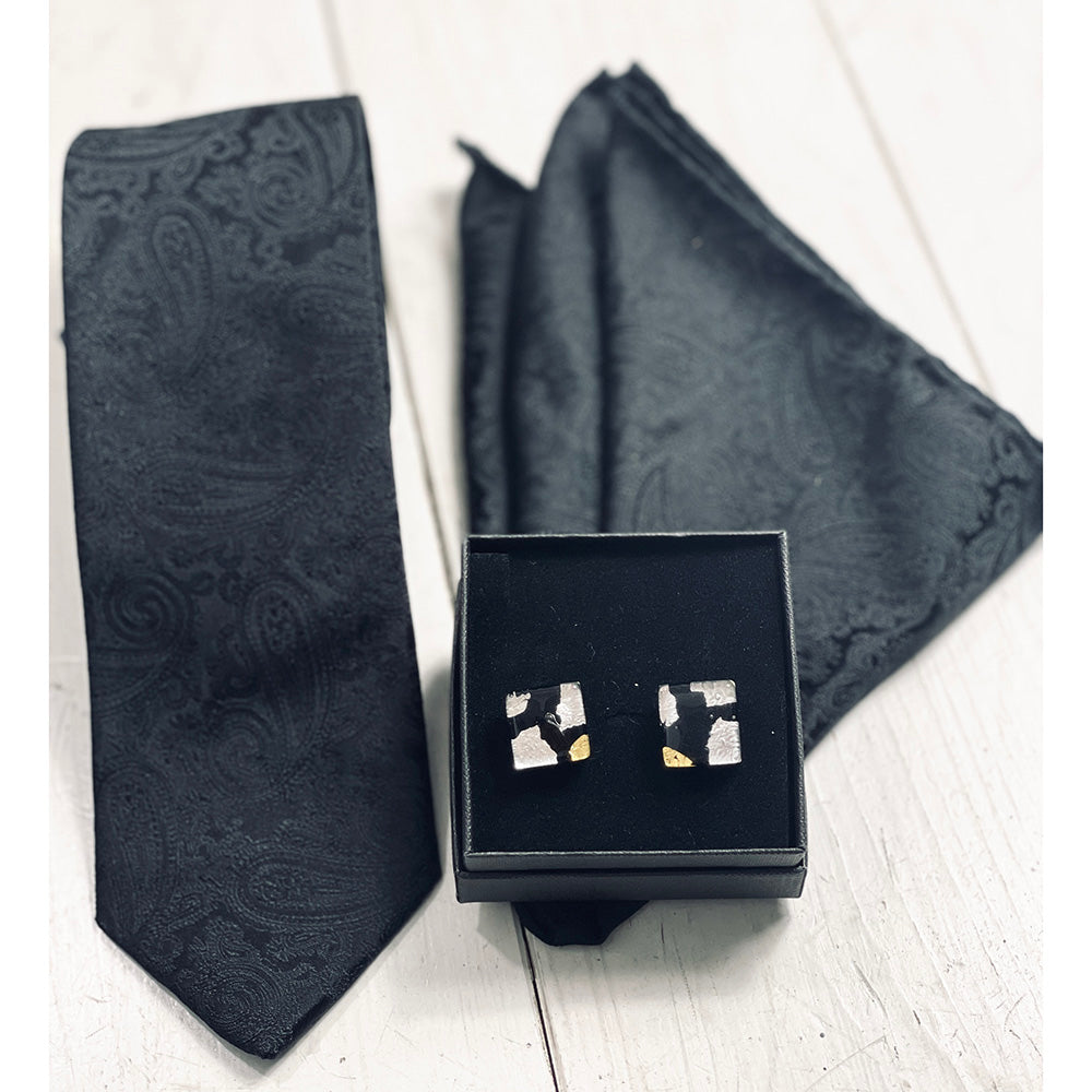 Hopeat/ Mustat kalvosinnapit⎪ Tinti Matteo Venice