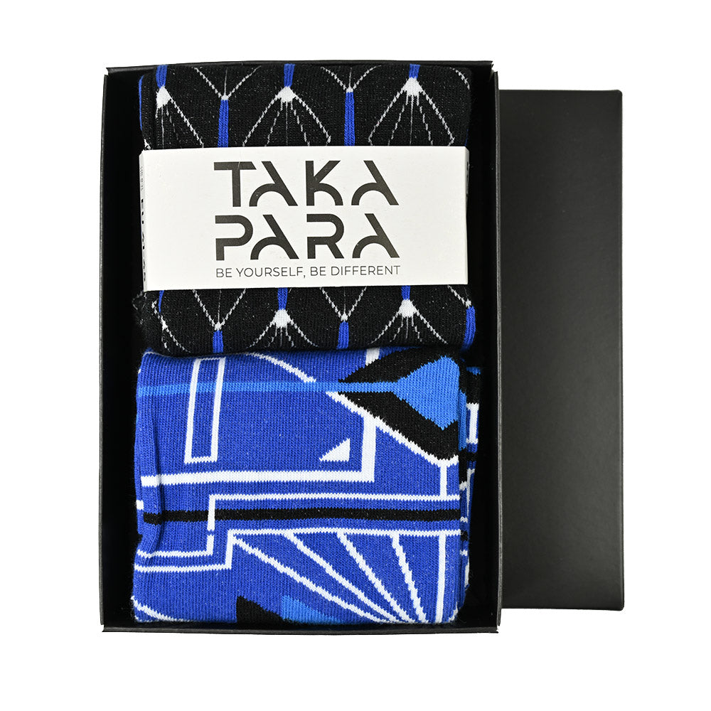 Sukat lahjalaatikossa ⎪ Art Deco Blue ⎪ Takapara