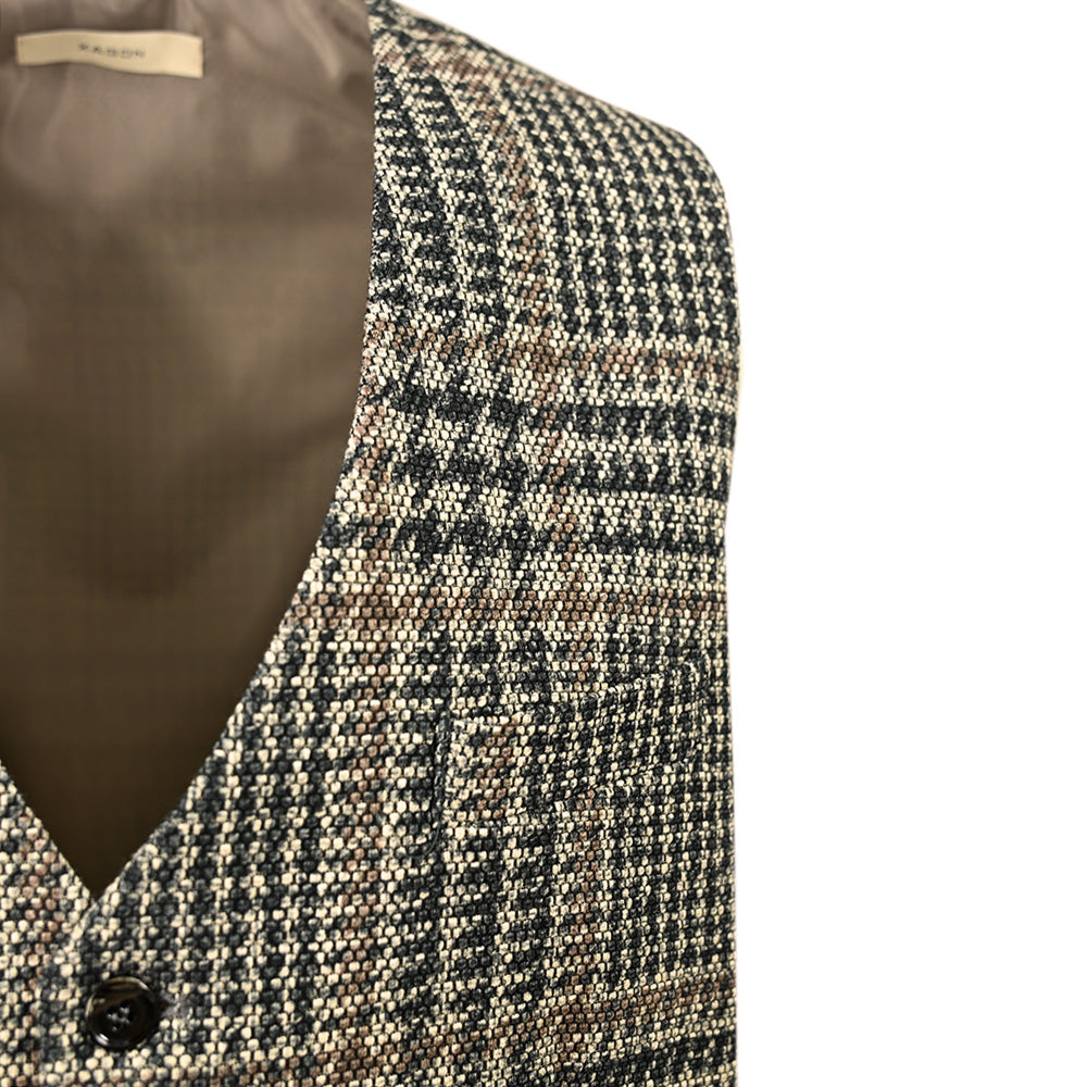 Vaaleanruskea ruudullinen liivi ⎪ Noto ⎪ Xagon Man