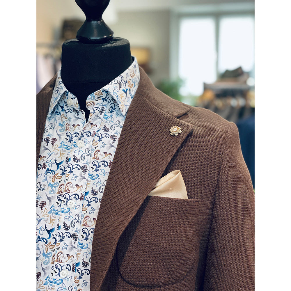 Brauner Strickblazer ⎪ Saronno ⎪ Xagon Man