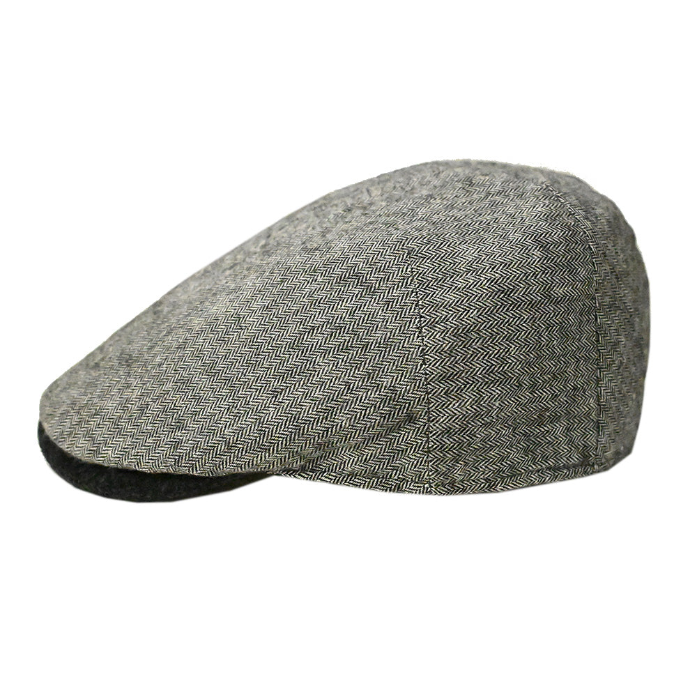 Harmaa kalanruotokuvioinen flat cap ⎪ Montà⎪  Xagon Man