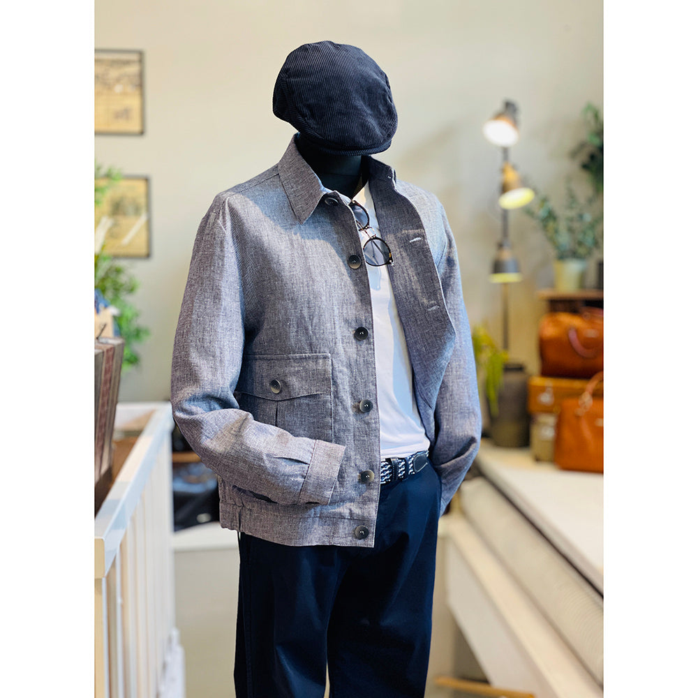 Blauer Leinenmantel ⎪ Riomaggiore ⎪ Xagon Man