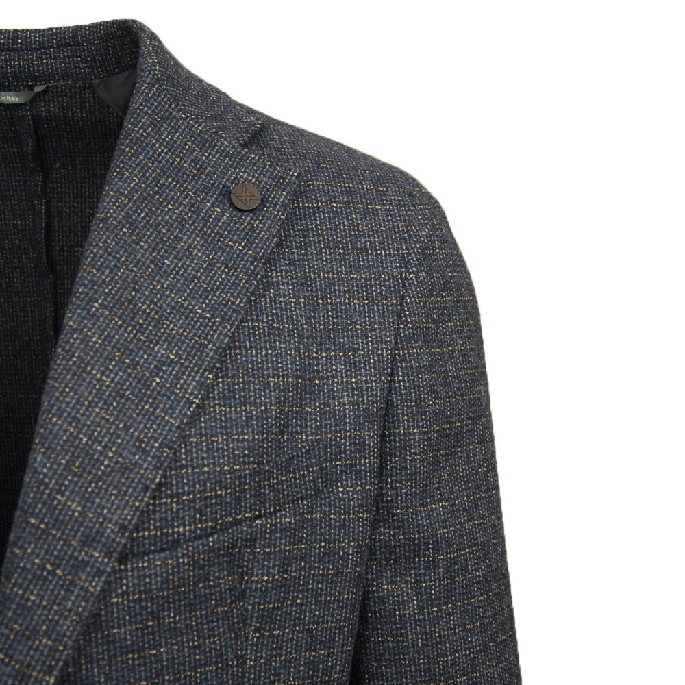 Brown / Blue checkered blazer ⎪ Fermo⎪ Xagon Man