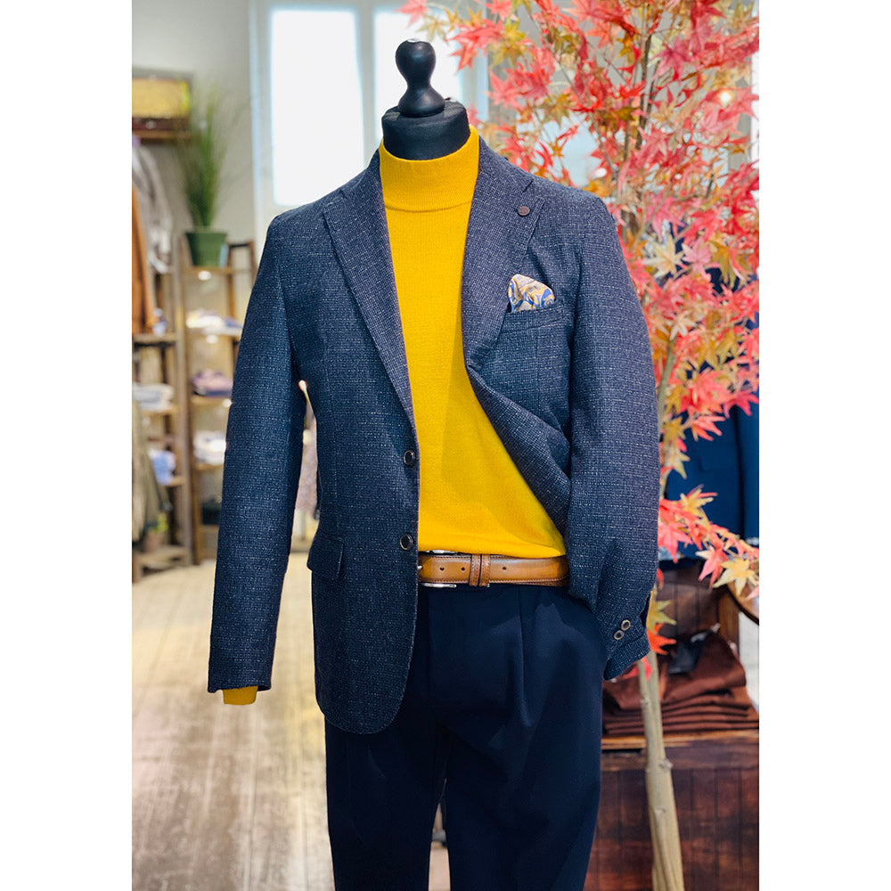 Brauner / Blauer karierter Blazer ⎪ Fermo⎪ Xagon Man