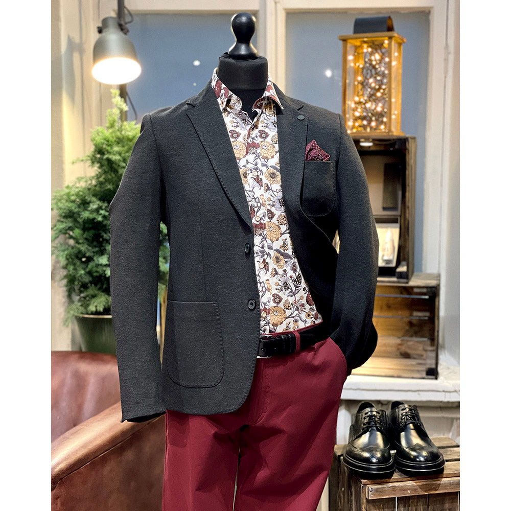 Tummanharmaa bleiseri⎪ Punto Milano FW ⎪ Xagon Man