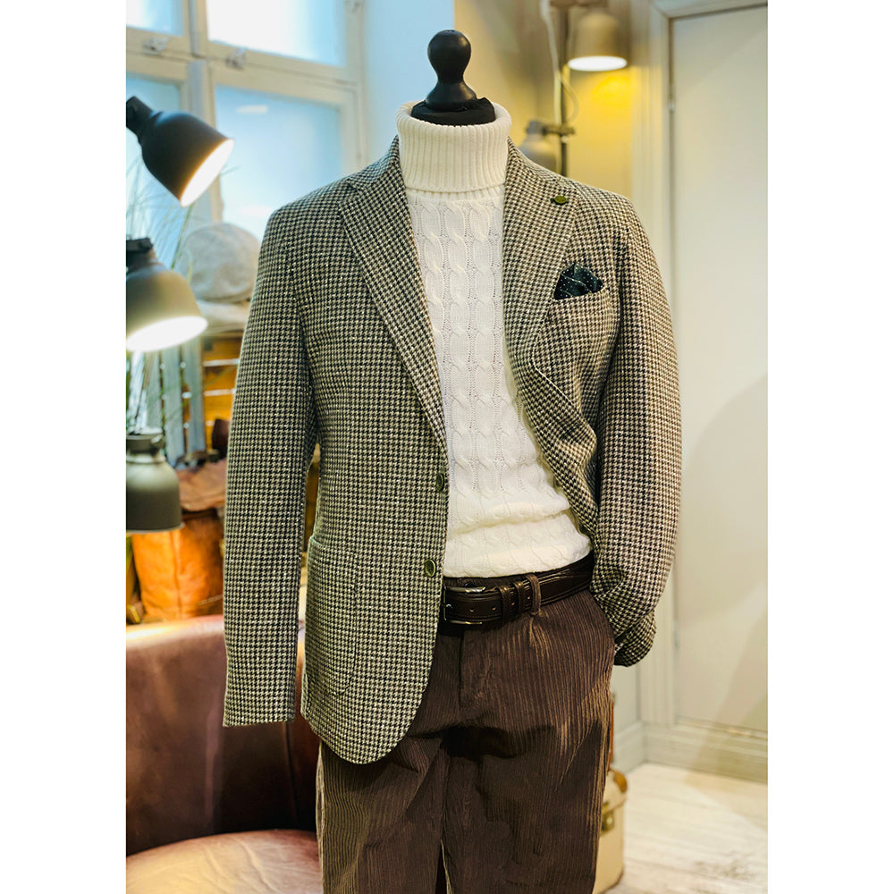 Brown / Blue checkered blazer ⎪ Fermo⎪ Xagon Man