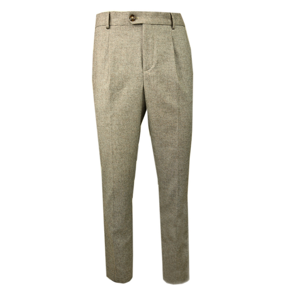 Vaaleanruskeat kalanruotokuvioiset housut ⎪ Herringbone ⎪ Xagon Man