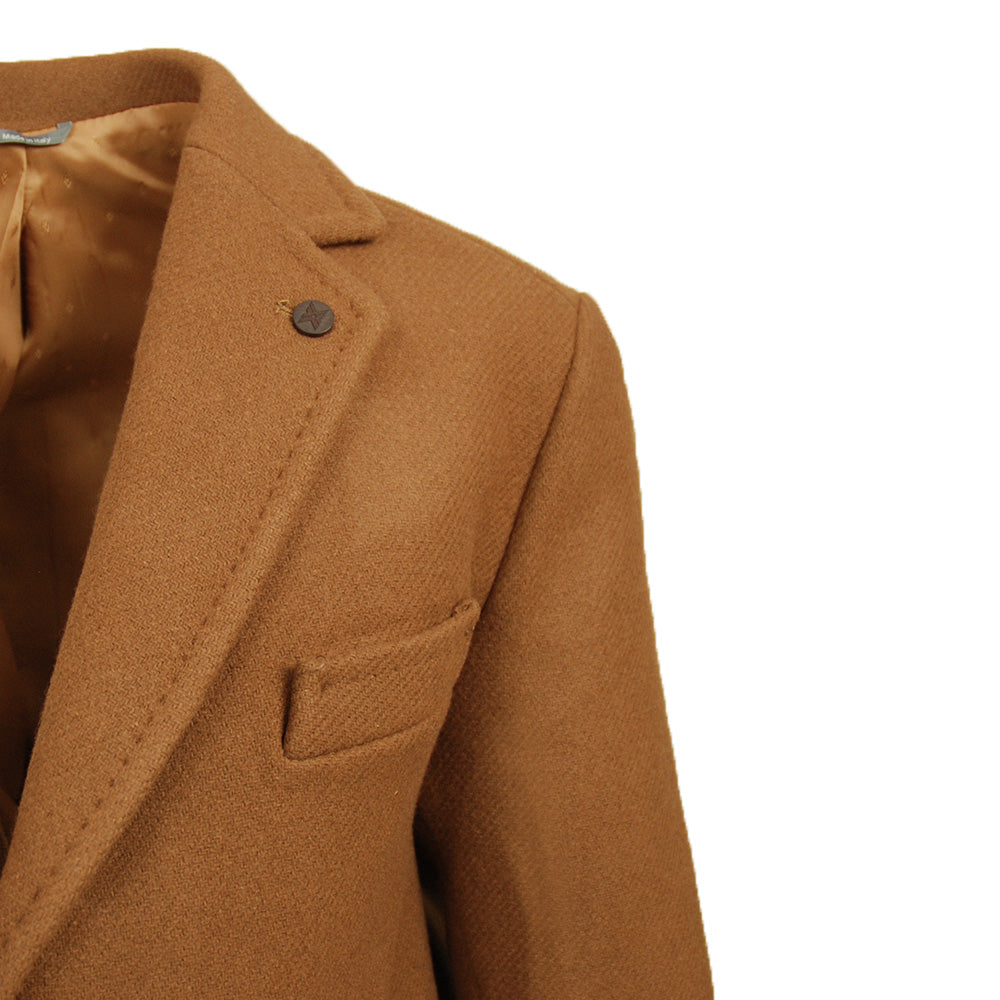 Light brown wool coat⎪ Xagon Man