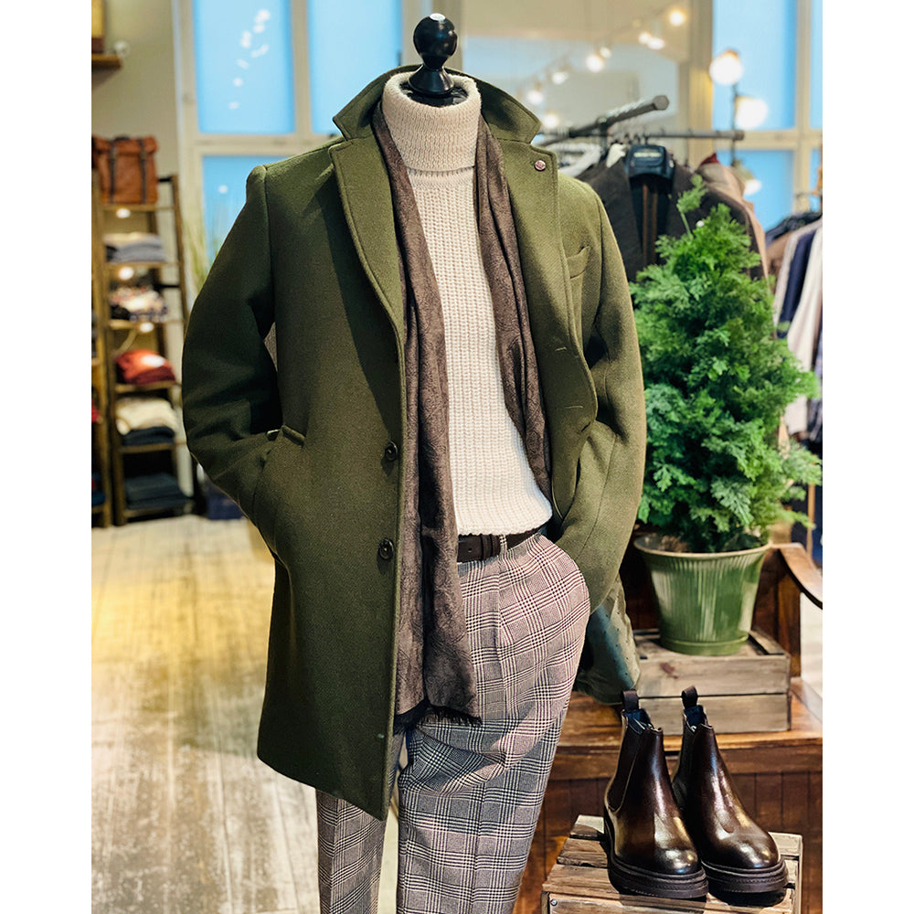 Vihreä villakangastakki⎪ Todi ⎪ Xagon Man