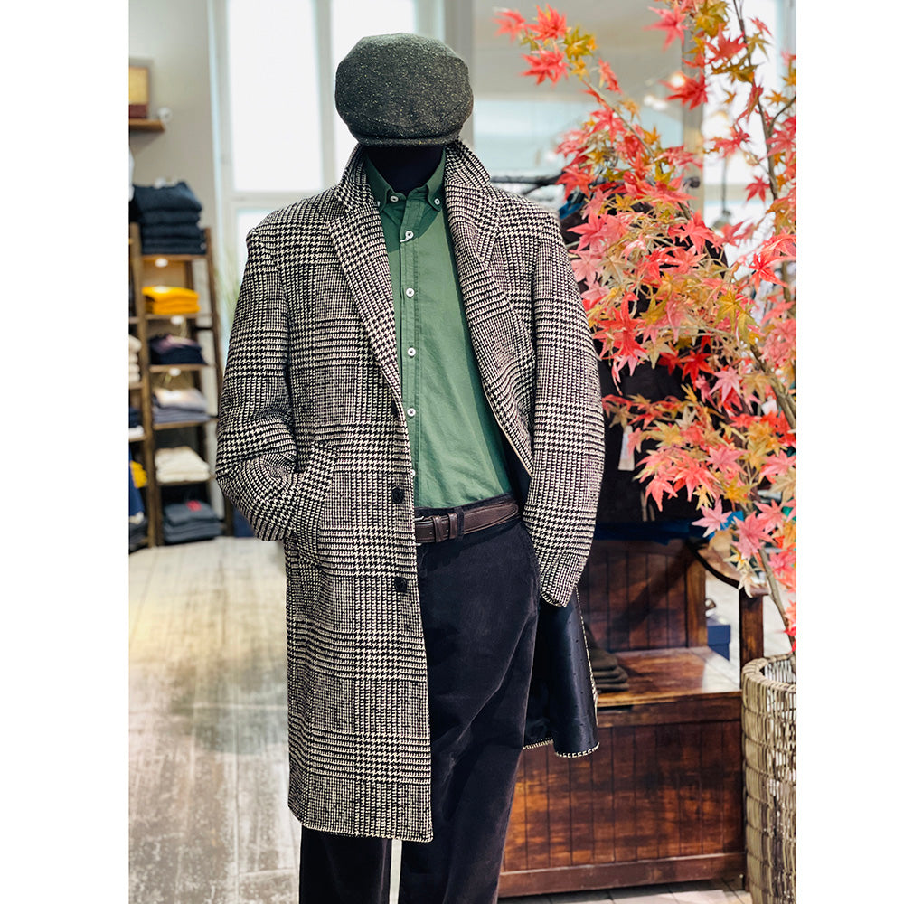 Vaaleanruskea ruudullinen päällystakki ⎪ Oversized Fit ⎪ Xagon Man