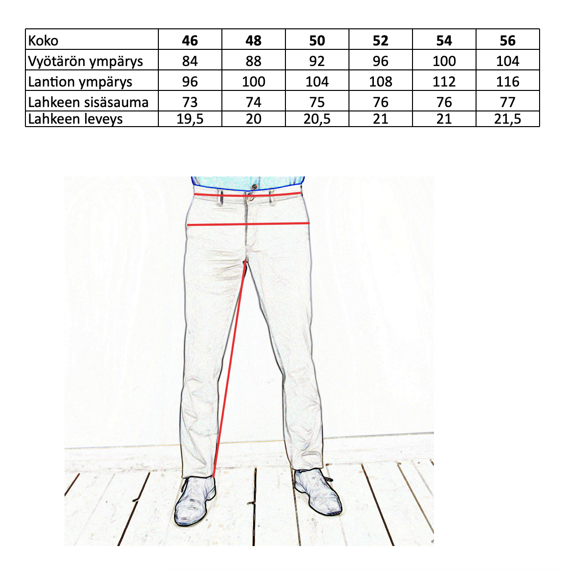 Siniset pellavahousut ⎪ Pellavapuku Teramo ⎪  Xagon Man