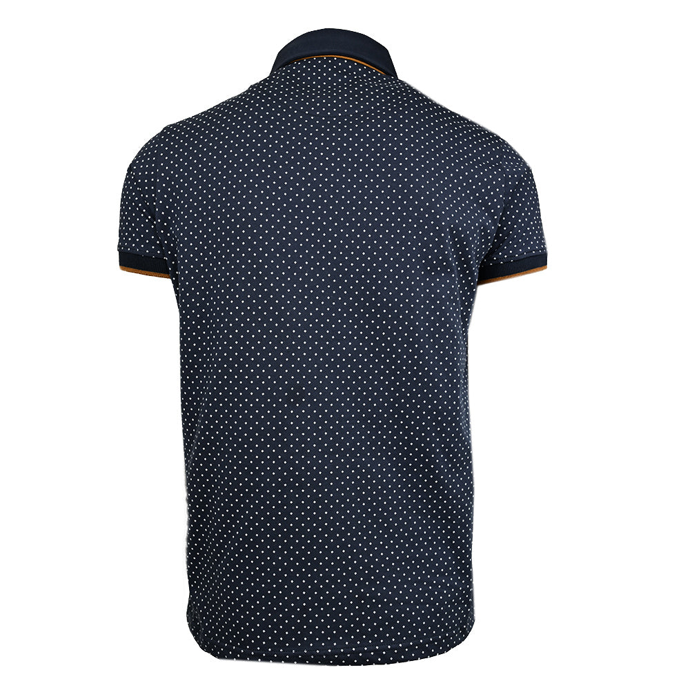 Dunkelblaues Poloshirt ⎪White Pattern ⎪ Y.S. Original