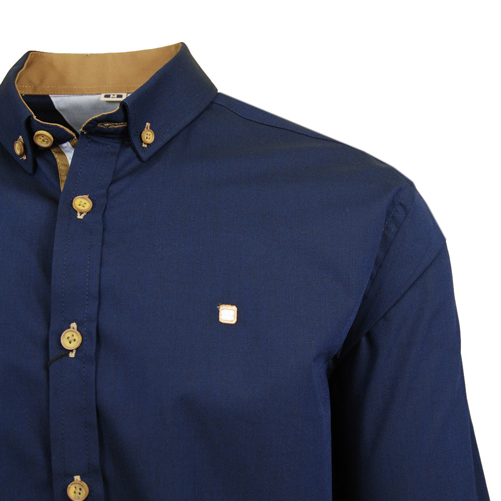 Dark Blue Dress Shirt ⎪ Elbow Patch ⎪ Y.S. Original