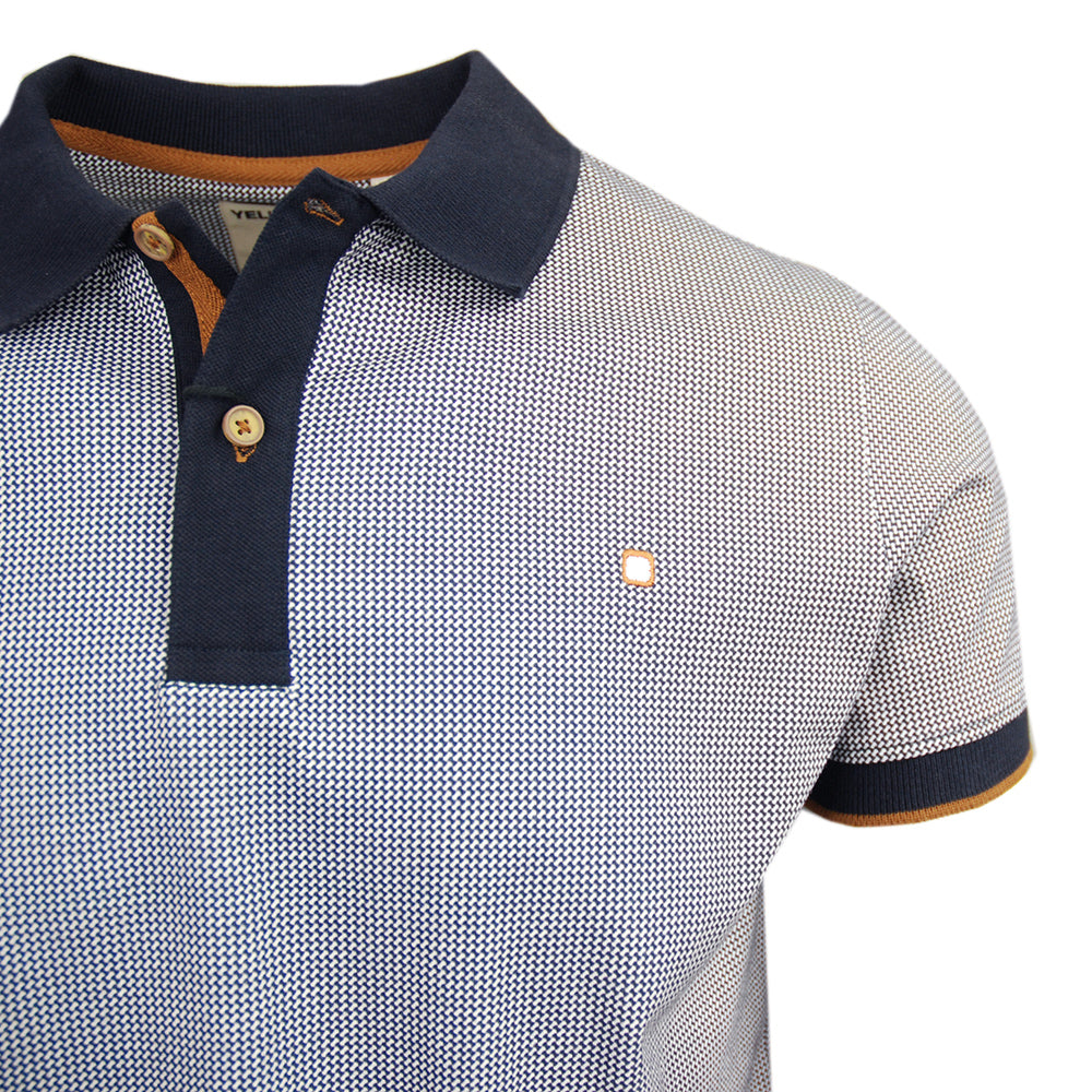 Blue polo shirt ⎪ Pattern ⎪ Yellow Skin