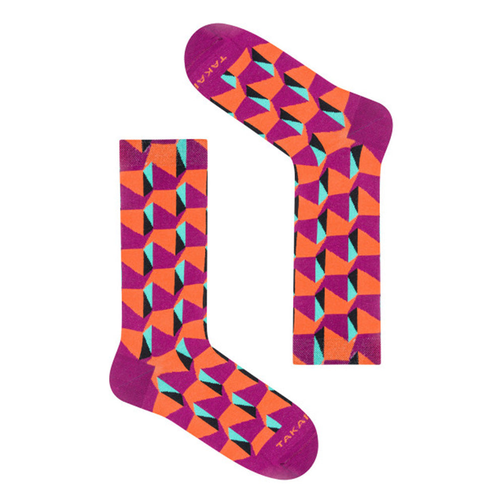 Gule mønstrede sokker 15M1⎪ Takapara