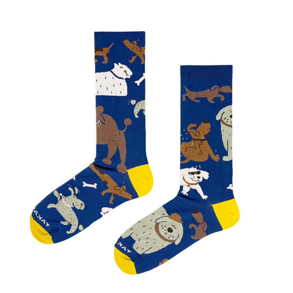 Yellow patterned socks 15M1⎪ Takapara