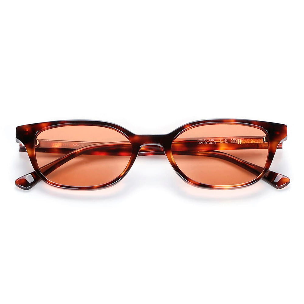 Sonnenbrille mit Schildpattmuster und rotbraunen Gläsern | Wave | JohNocera