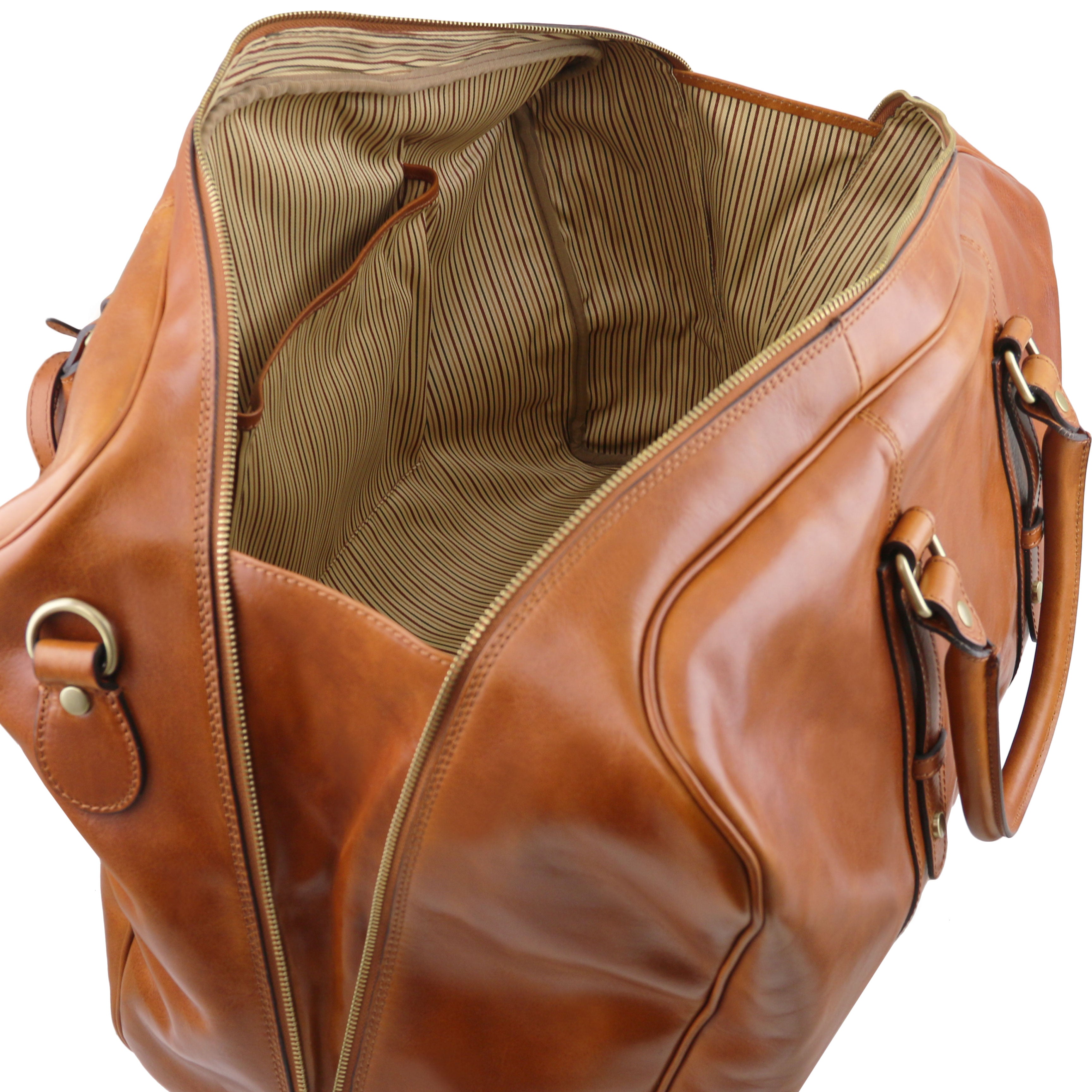 Brown large leather bag⎪TL Voyager