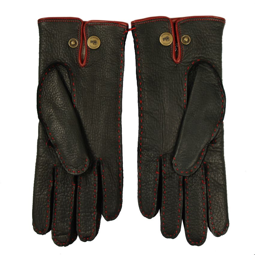 Black deerskin gloves Chester Jefferies