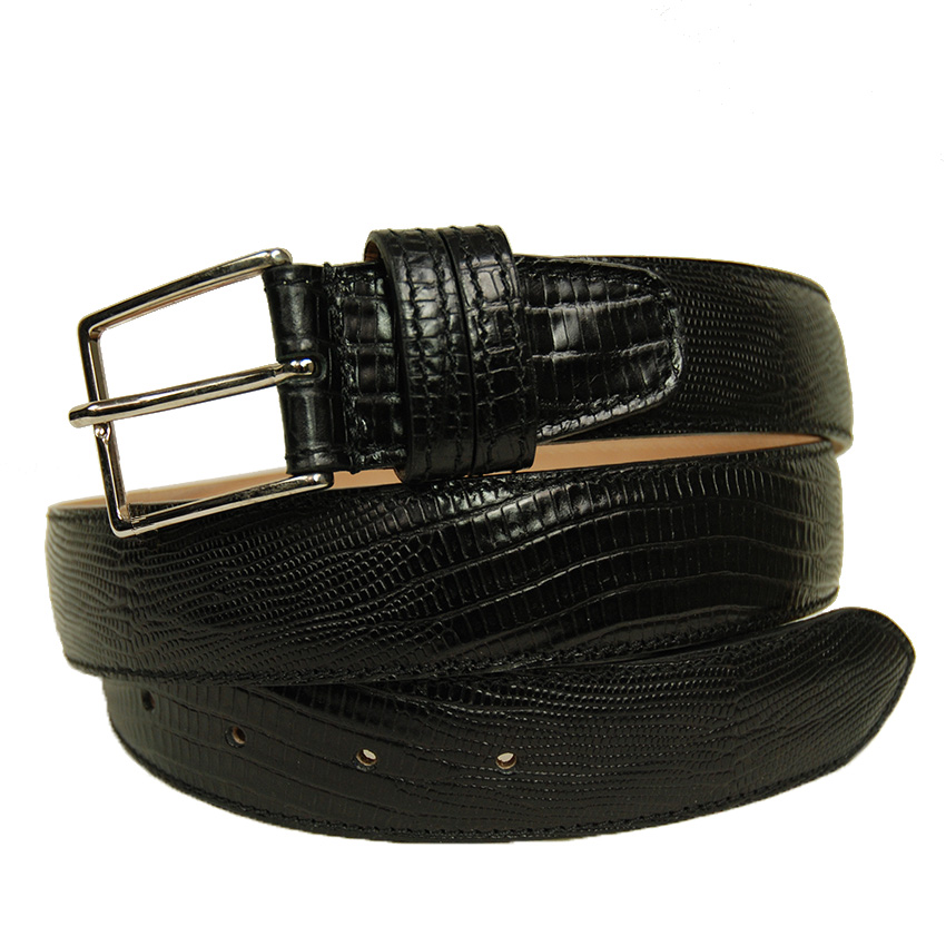 Black leather belt lajaticaС ”Bochicchio
