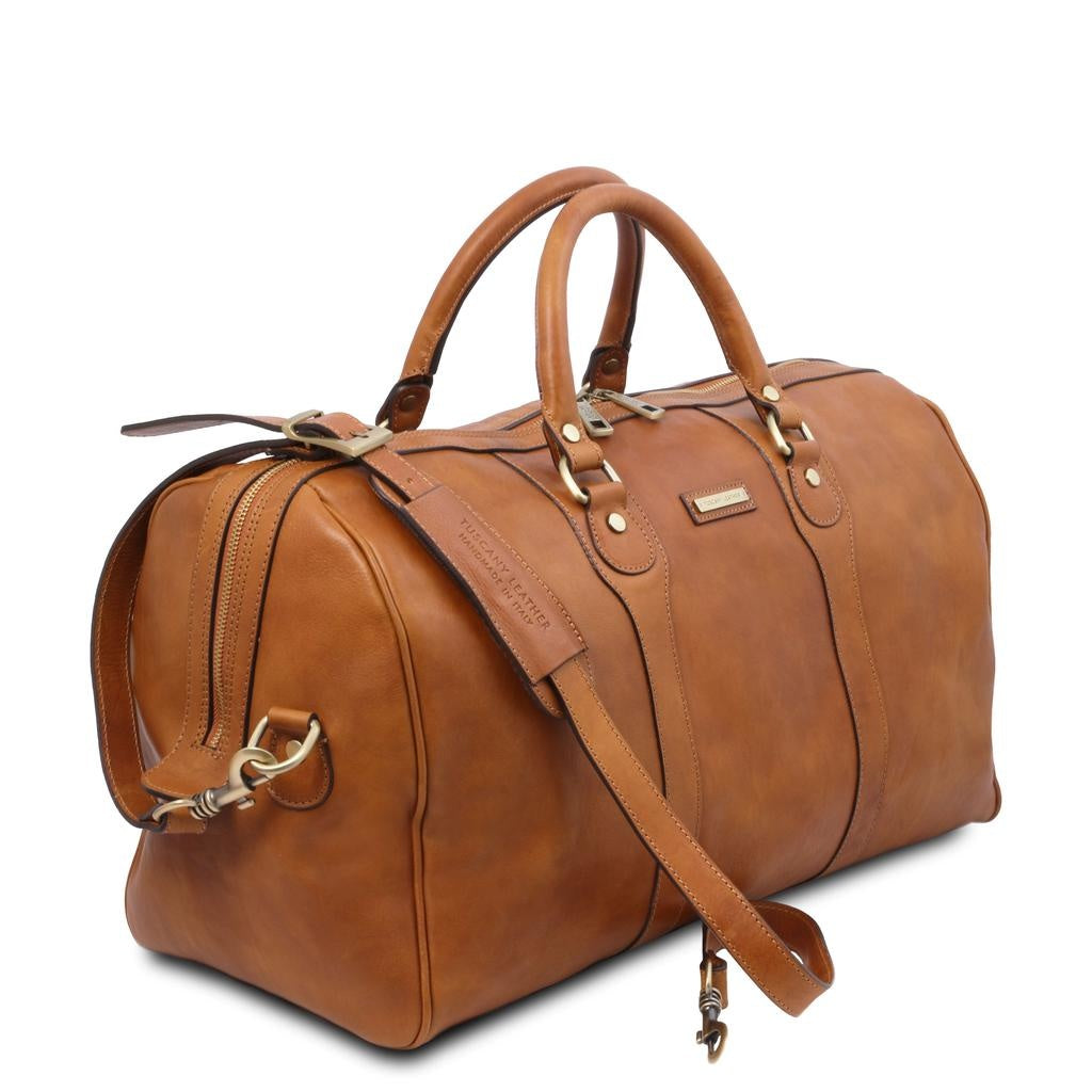 Grand sac en cuir marron clair ⎪Oslo