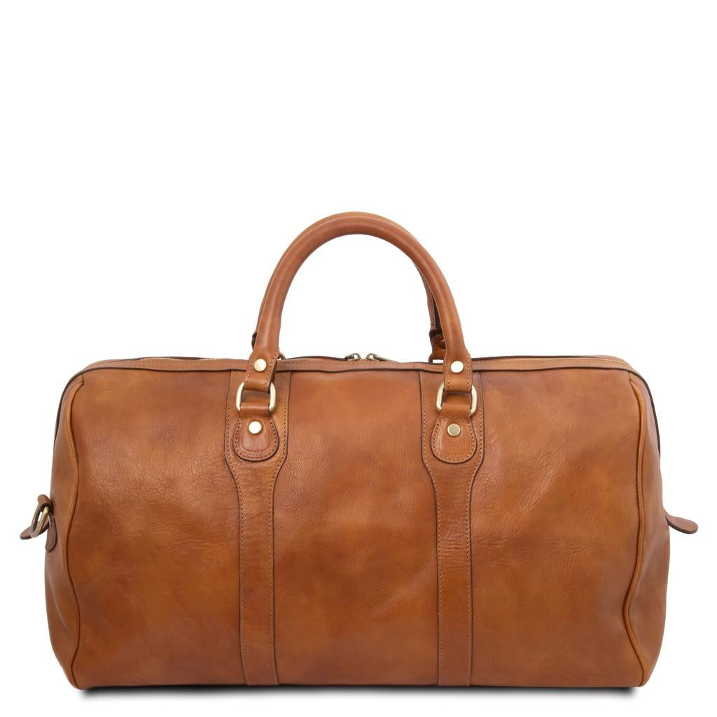 Grand sac en cuir marron clair ⎪Oslo