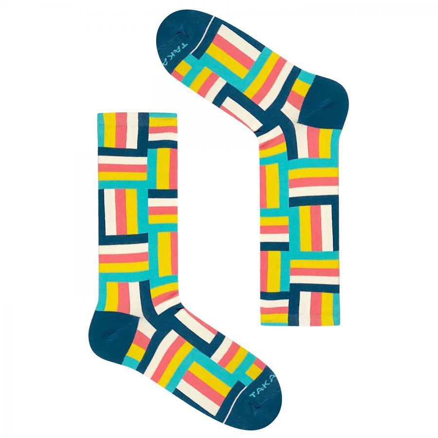 Multicolor patterned socks 12M4⎪ Back