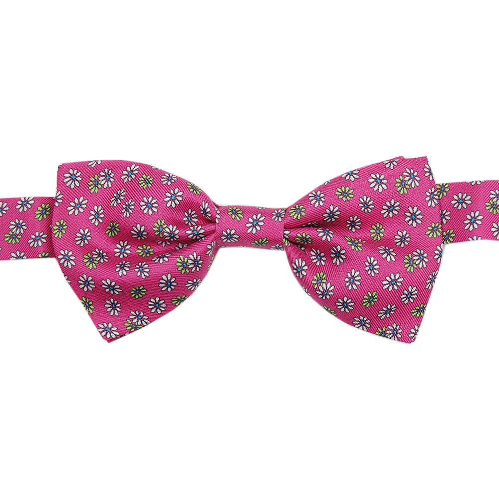 Pink floral bow tie BP Silk