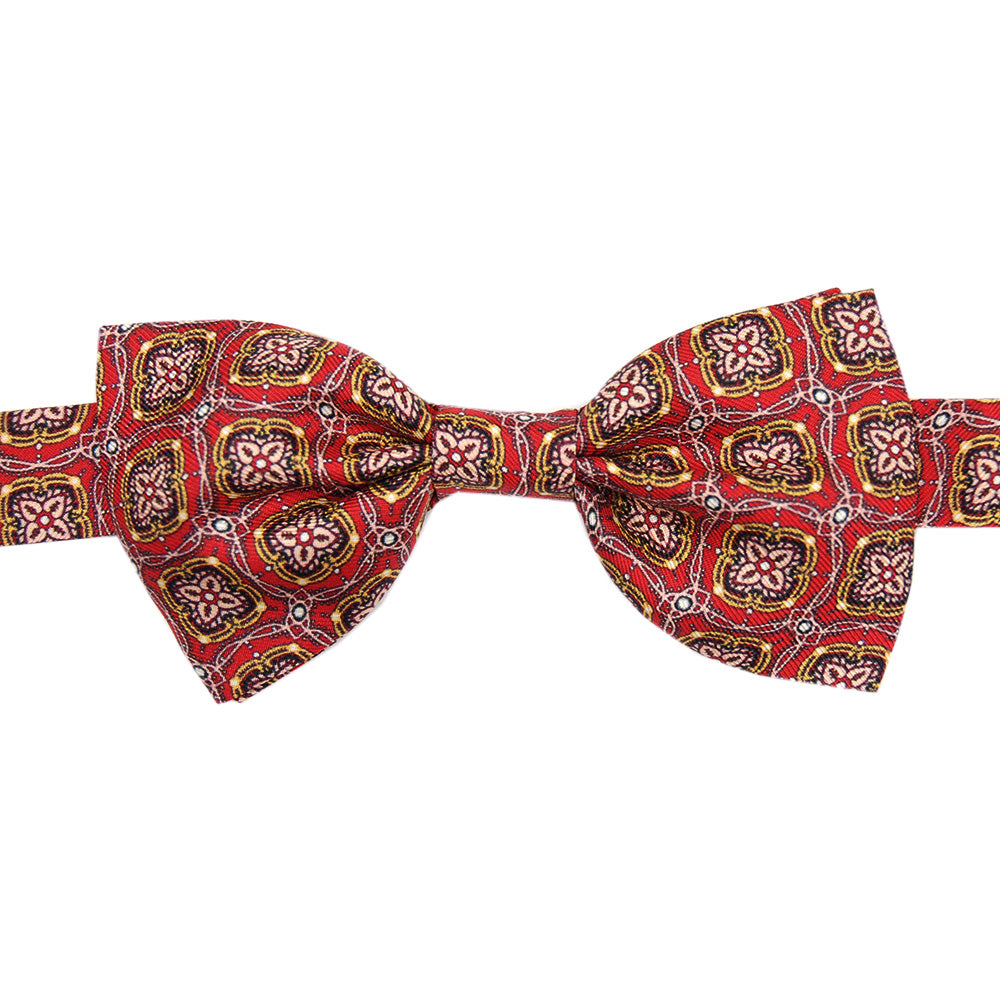 Red patterned bow BP⎪ Silk
