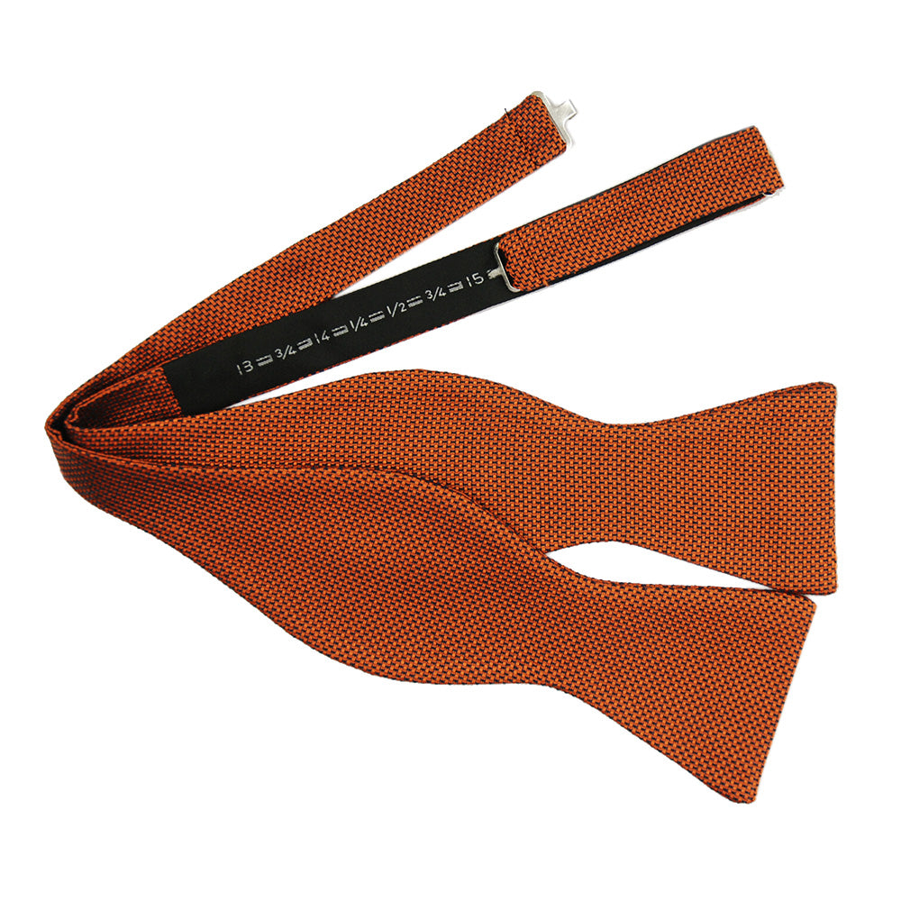 Orange self-tie bow BP⎪ Silk