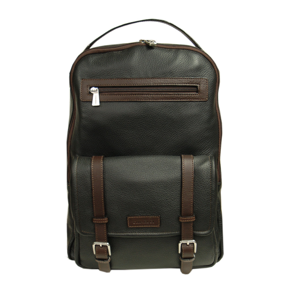 Black leather backpack⎪Classic City