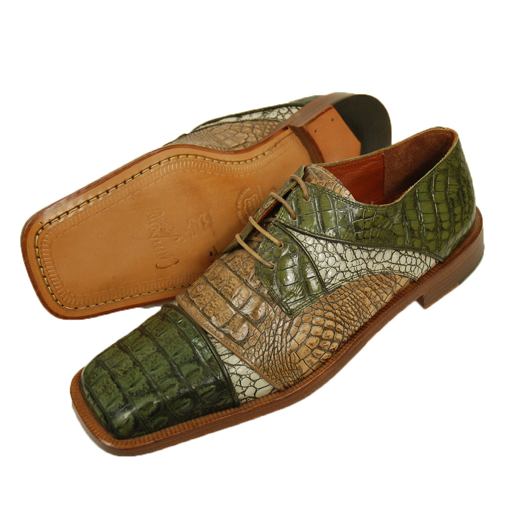 Croco cheap leather shoes