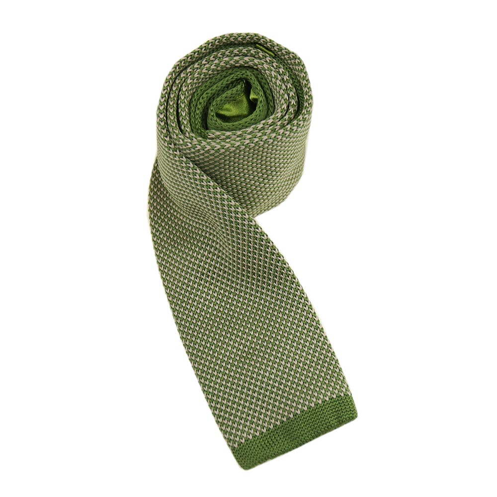 Green knit tie Exhibit